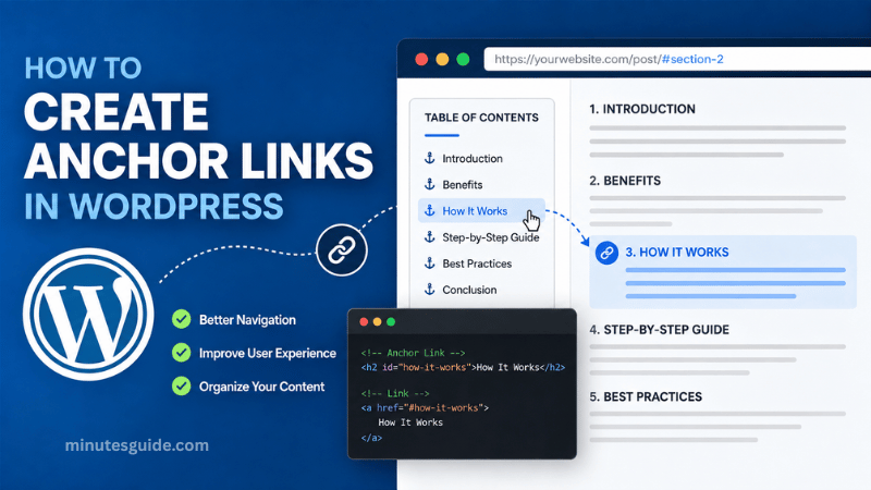 How to Create Anchor Links in WordPress: A Complete Step-by-Step Guide