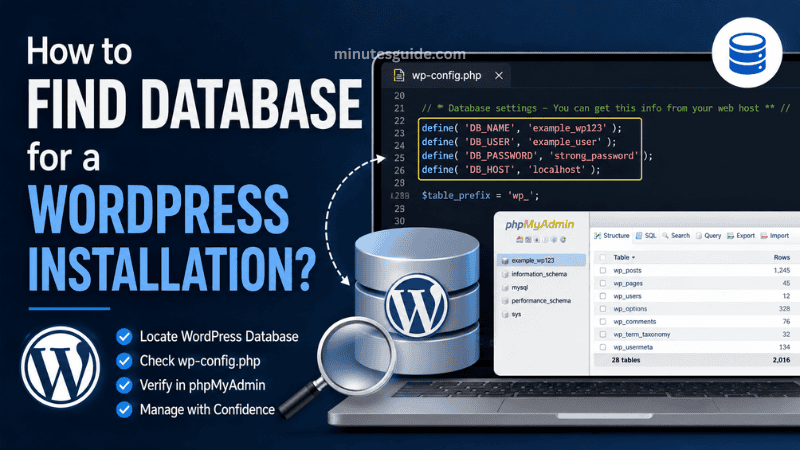 How to Find Database for a WordPress Installation?