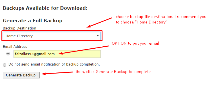 backup wordpress