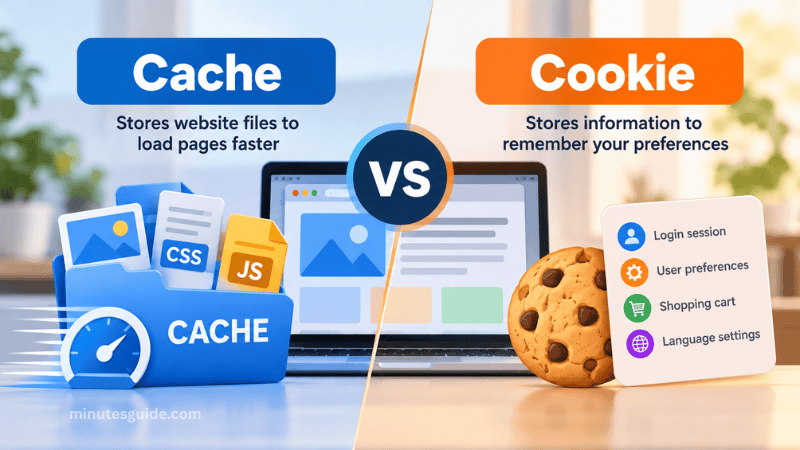 What are the Difference Between Cache and Cookie