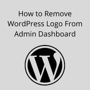 How to Remove WordPress Logo From Admin Dashboard
