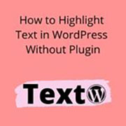 How to Highlight Text in WordPress Without Plugin