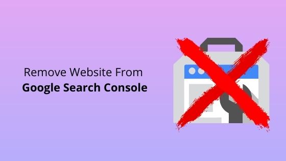 remove website from google search console