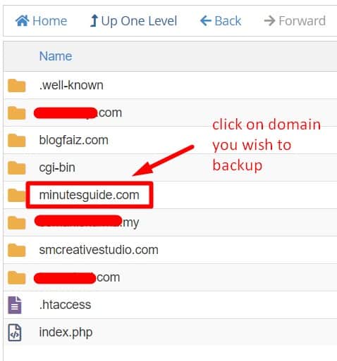 how to backup website