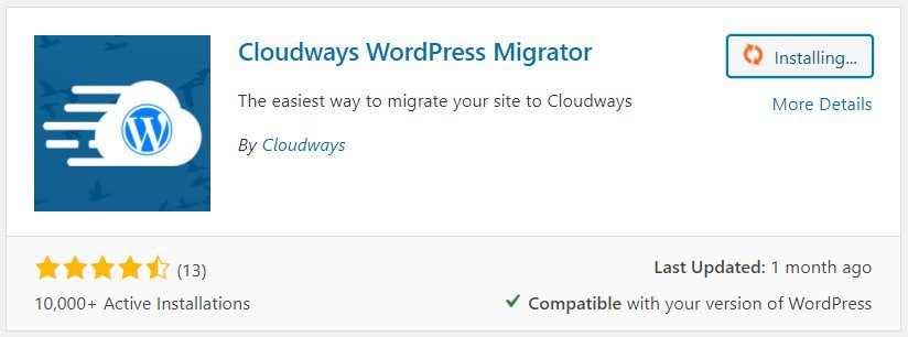 migrate wordpress to cloudways