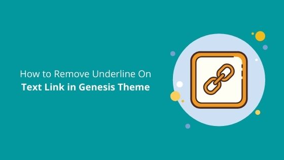 how to remove underline