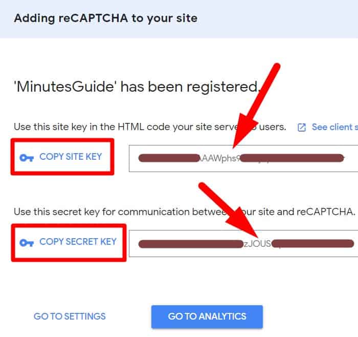 create google recaptcha