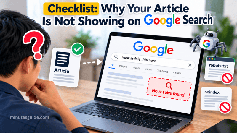 Checklist Why Your Article Not Showing On Google Search