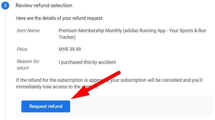 how to get refund google play