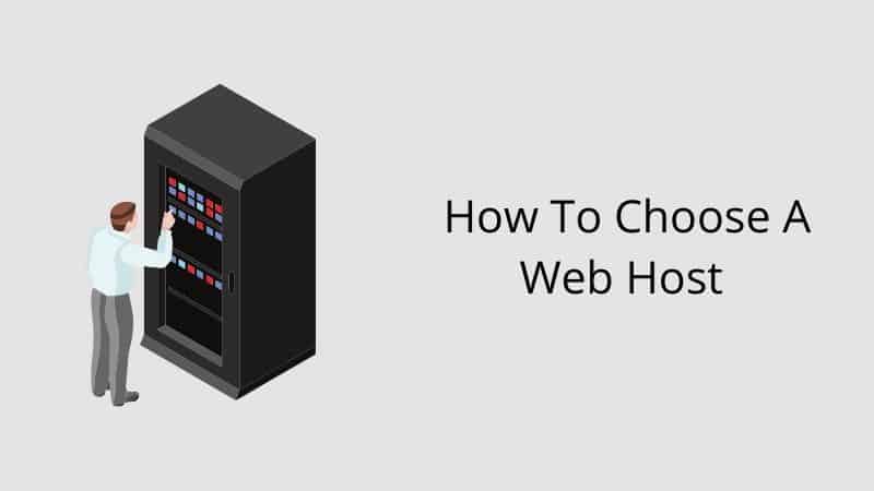 how to choose a web host