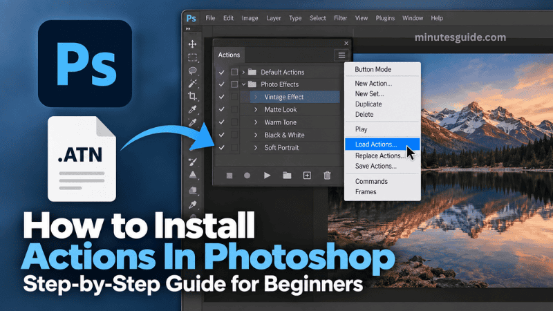How to Install Actions In Photoshop