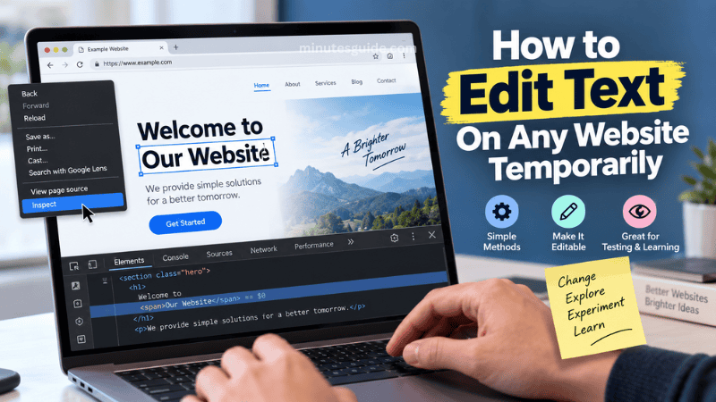 How to Edit Text On Any Website Temporarily