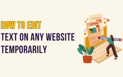 How to Edit Text On Any Website Temporarily