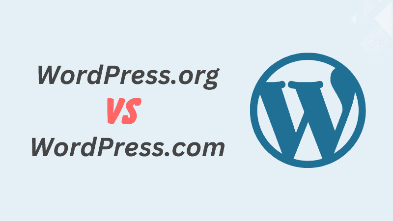 Simple Comparison WordPress.com vs WordPress.org