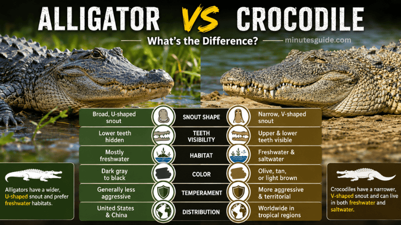 Alligator vs Crocodile: What’s the Difference?